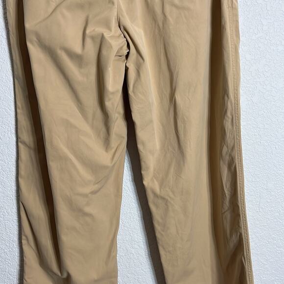 Faconnable cotton tan casual pant Elastic waist with zip closure casual vacation - Picture 7 of 11